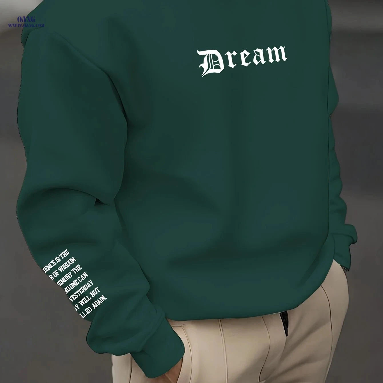 Trendy Letter Print Sweatshirt for Men & Women - Casual Street Style   OAXG 