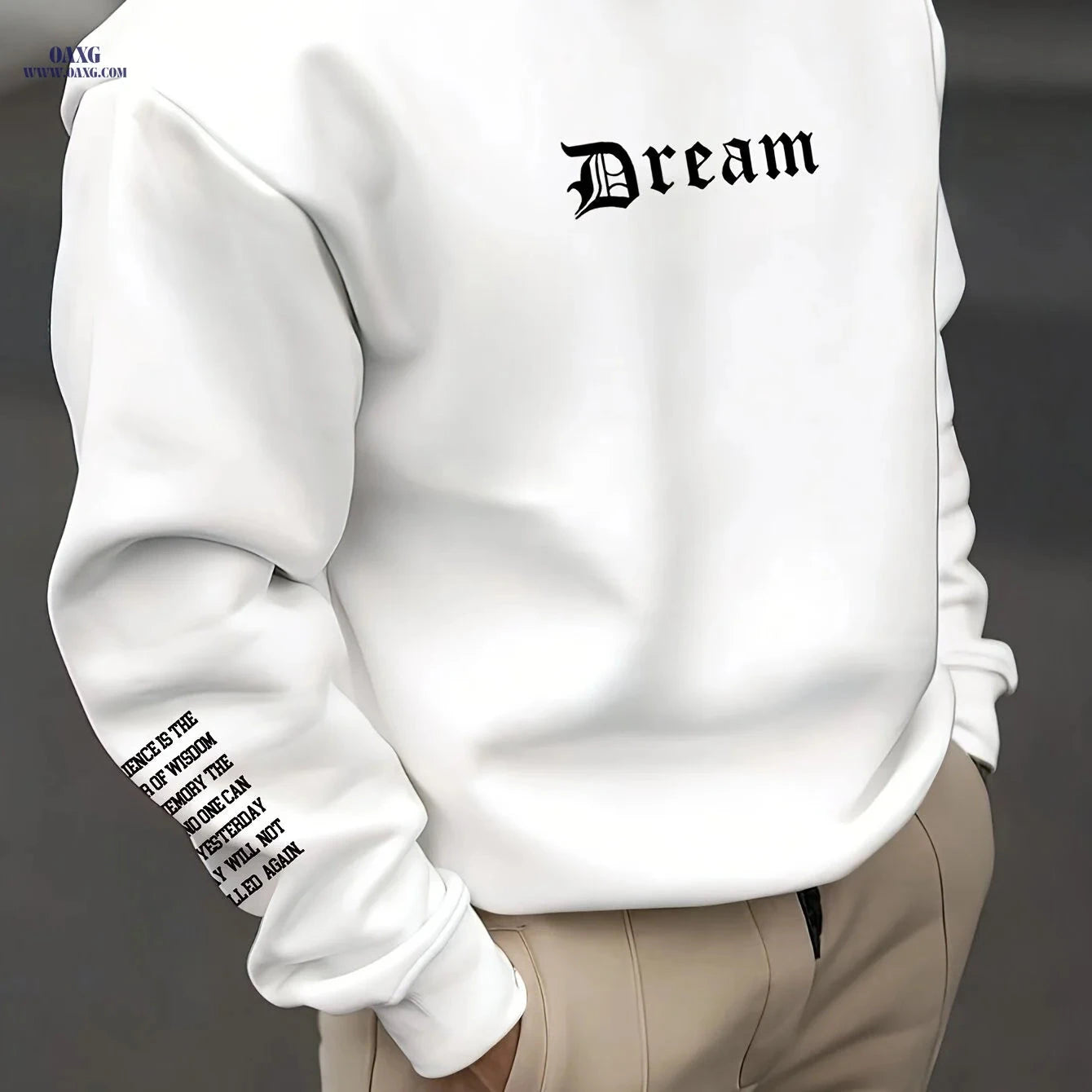 Trendy Letter Print Sweatshirt for Men & Women - Casual Street Style   OAXG 