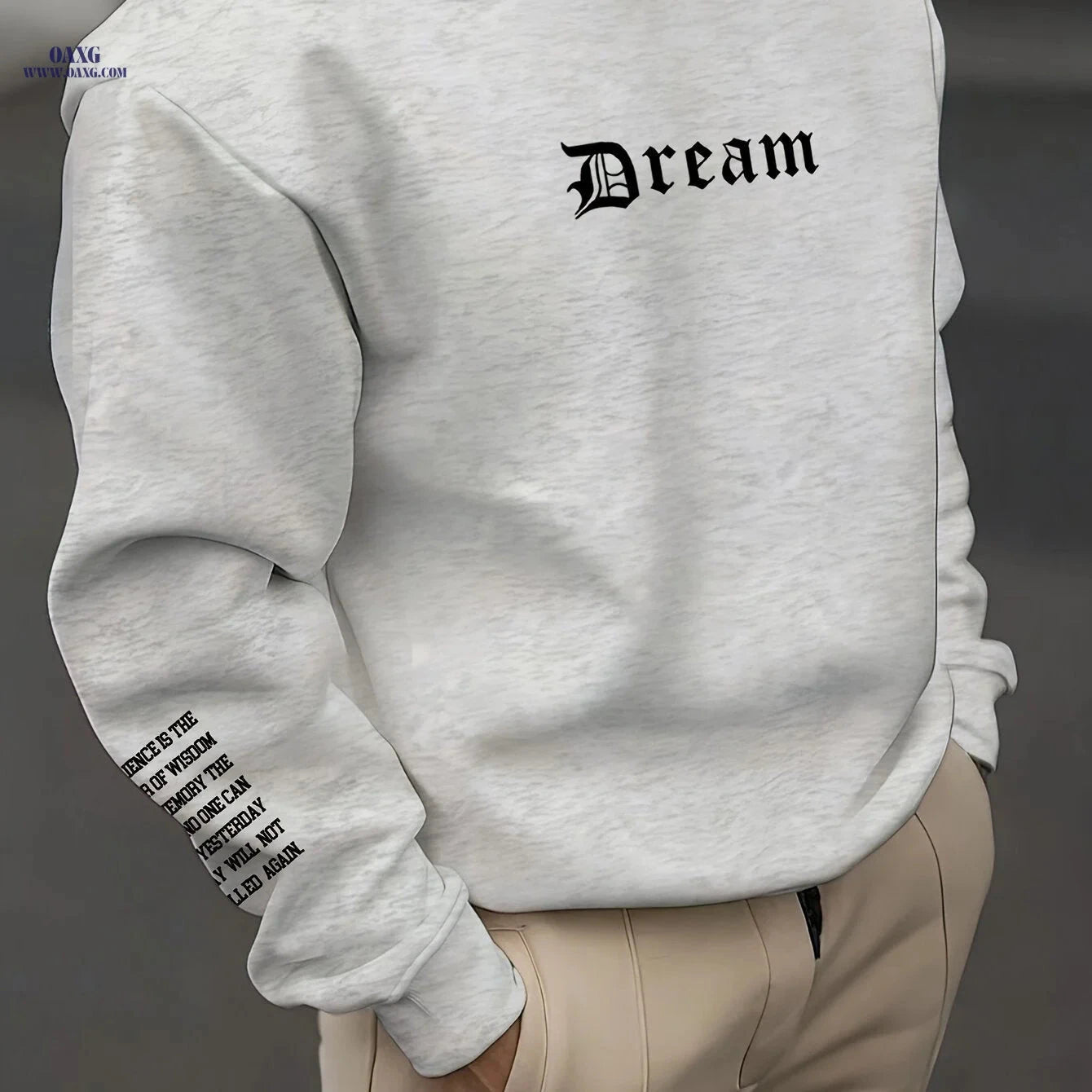 Trendy Letter Print Sweatshirt for Men & Women - Casual Street Style   OAXG 