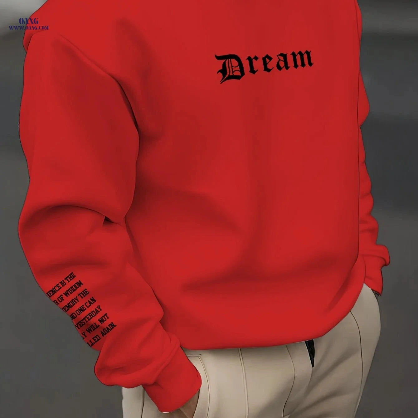 Trendy Letter Print Sweatshirt for Men & Women - Casual Street Style   OAXG 