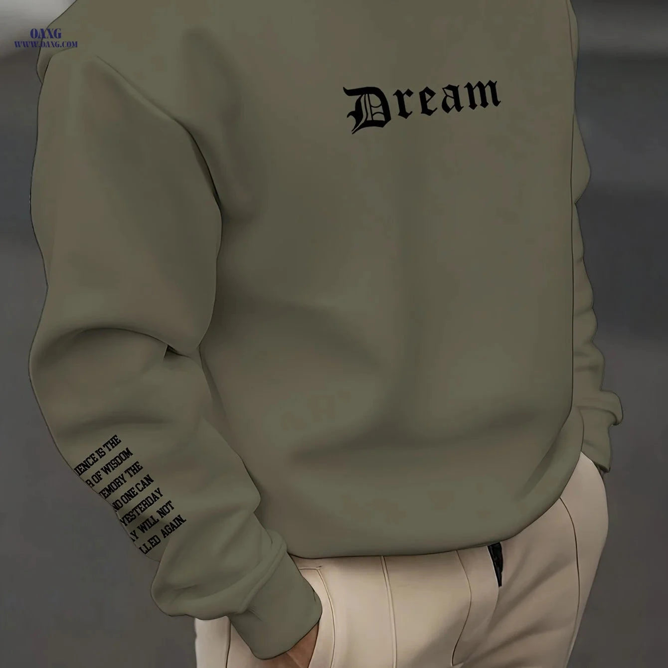 Trendy Letter Print Sweatshirt for Men & Women - Casual Street Style   OAXG 