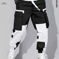 Trendy Men's Cargo Pants - Multi-Pocket, Loose Fit for Outdoor Activities   OAXG Black / FR S