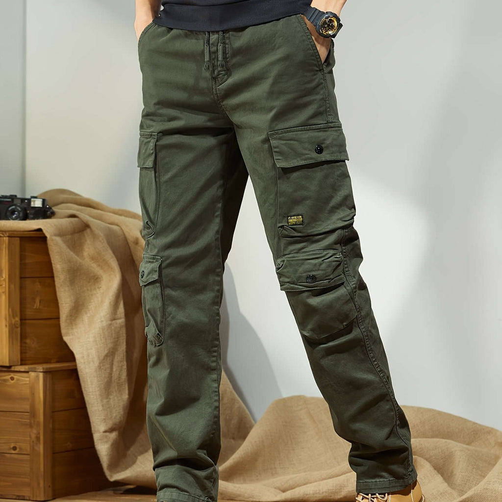 Trendy Men's Cargo Pants - Versatile Casual Style with Pockets   OAXG 
