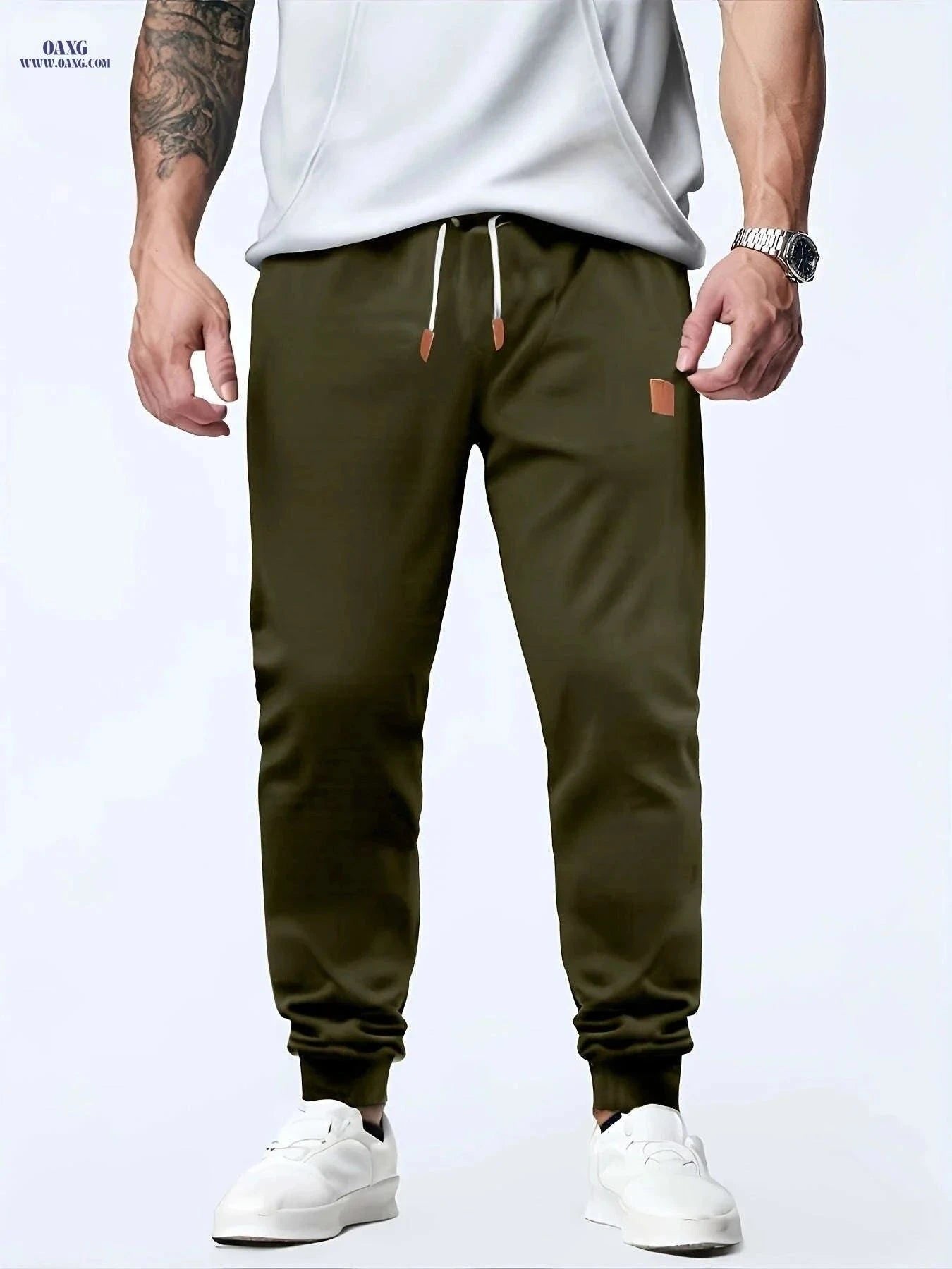 Trendy Men's Casual Cargo Pants - Comfortable Loose Fit for Sports   OAXG Black / FR M