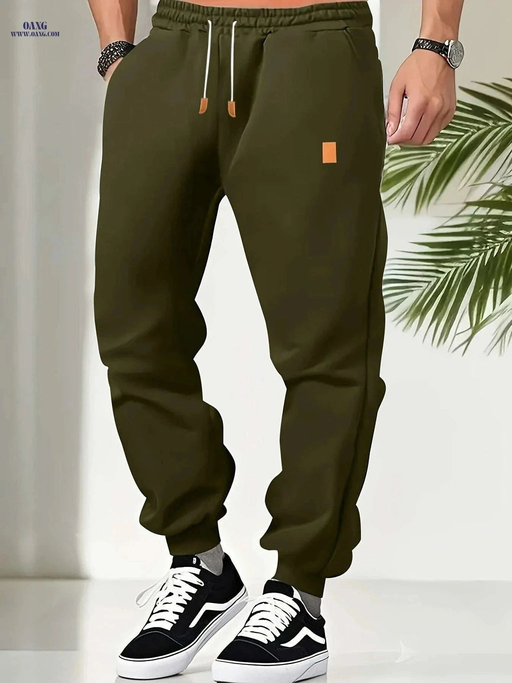 Trendy Men's Casual Cargo Pants - Comfortable Loose Fit for Sports   OAXG Black / FR M