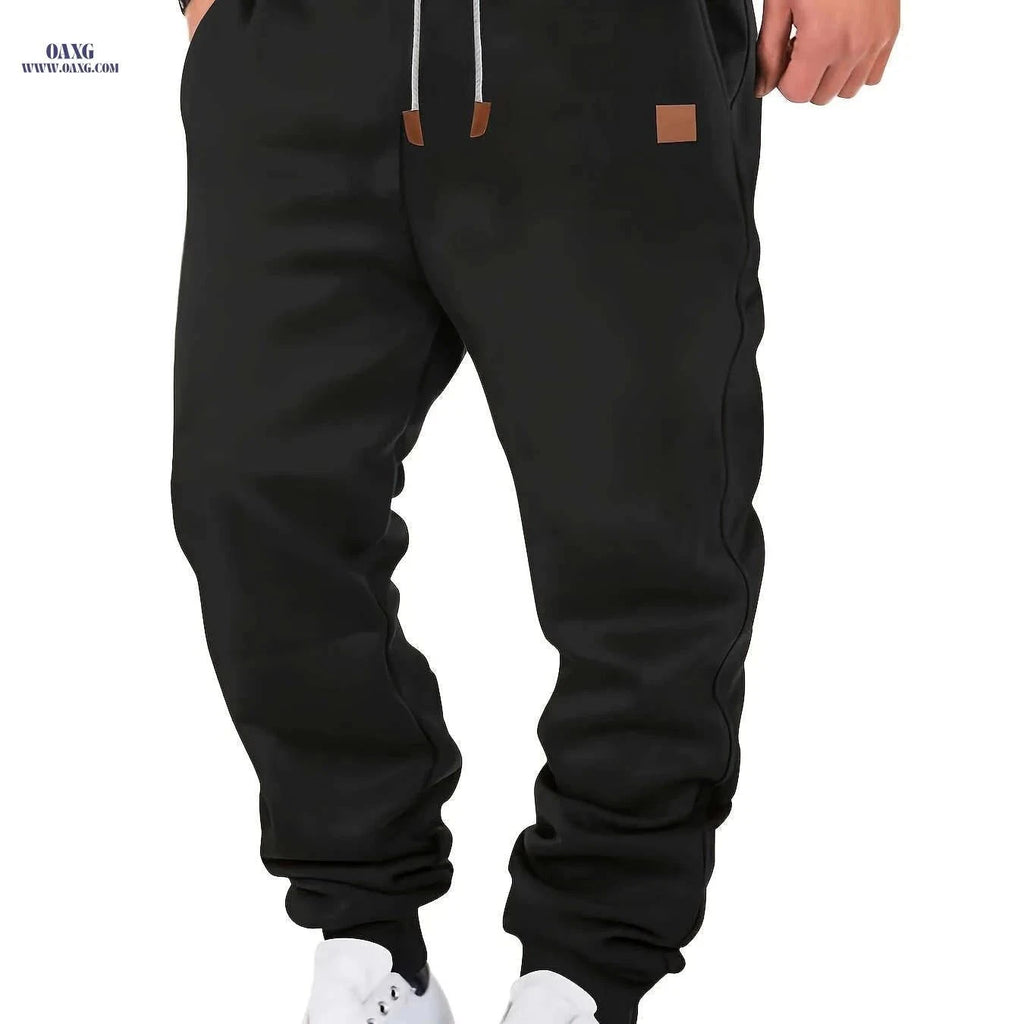 Trendy Men's Casual Cargo Pants - Comfortable Loose Fit for Sports   OAXG Black / FR M