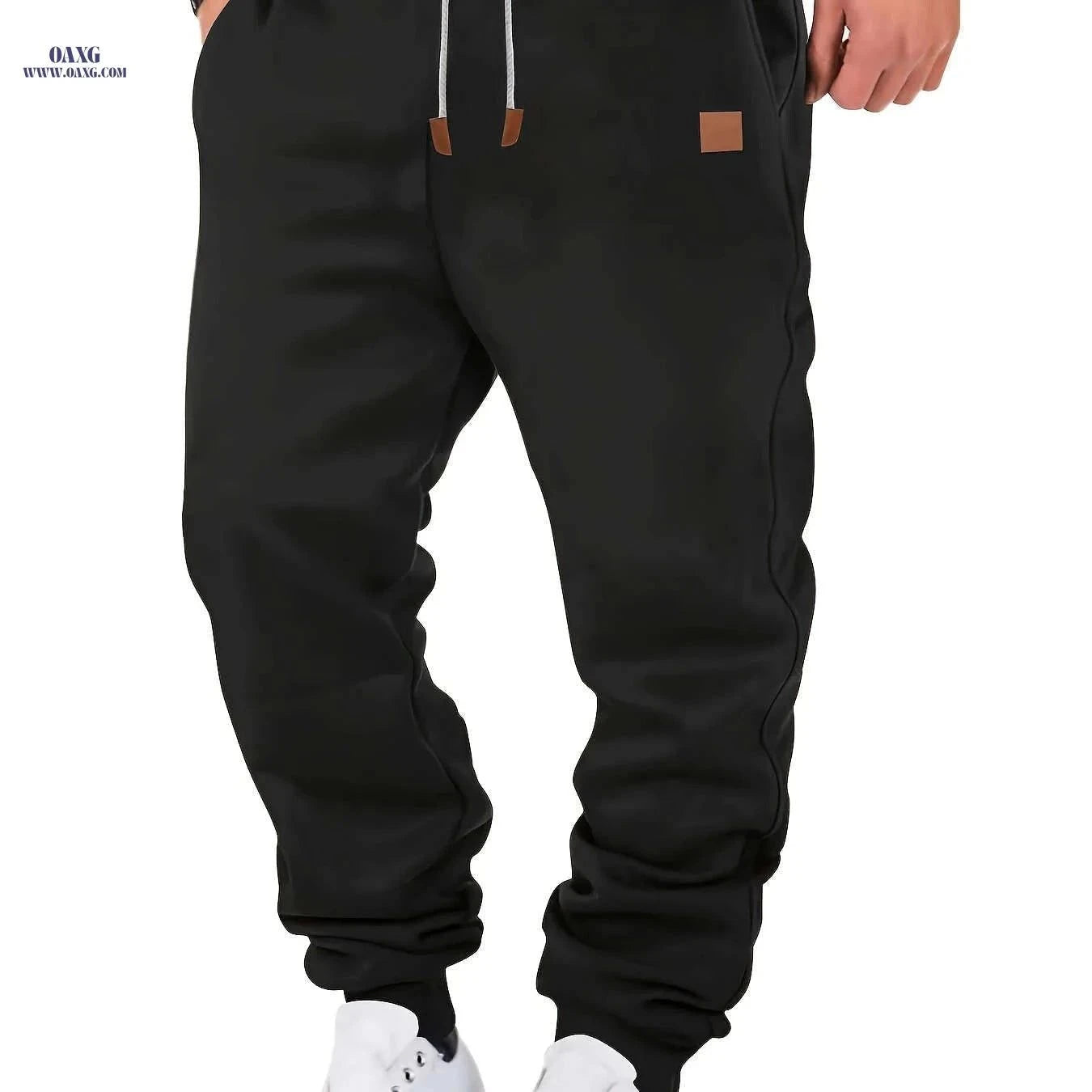 Trendy Men's Casual Cargo Pants - Comfortable Loose Fit for Sports   OAXG Black / FR M