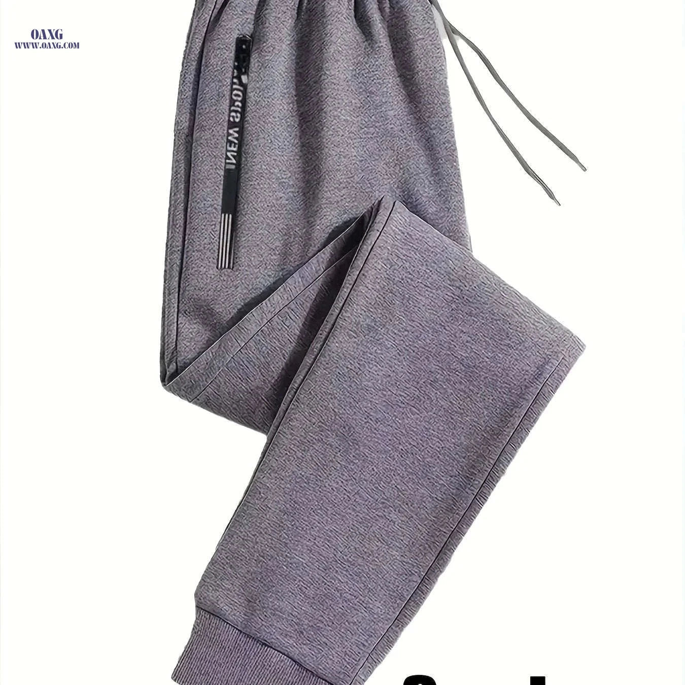 Trendy Men's Casual Jogger Pants - Double-Sided Zipper, 3 Colors   OAXG 