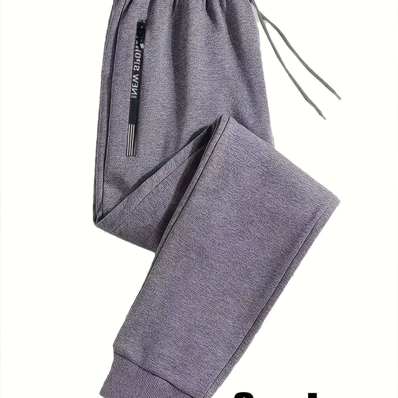 Trendy Men's Casual Jogger Pants - Double-Sided Zipper, 3 Colors   OAXG 