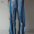 Trendy Men's Casual Wide-Leg Pants - 3D Print for Vintage Style   OAXG 
