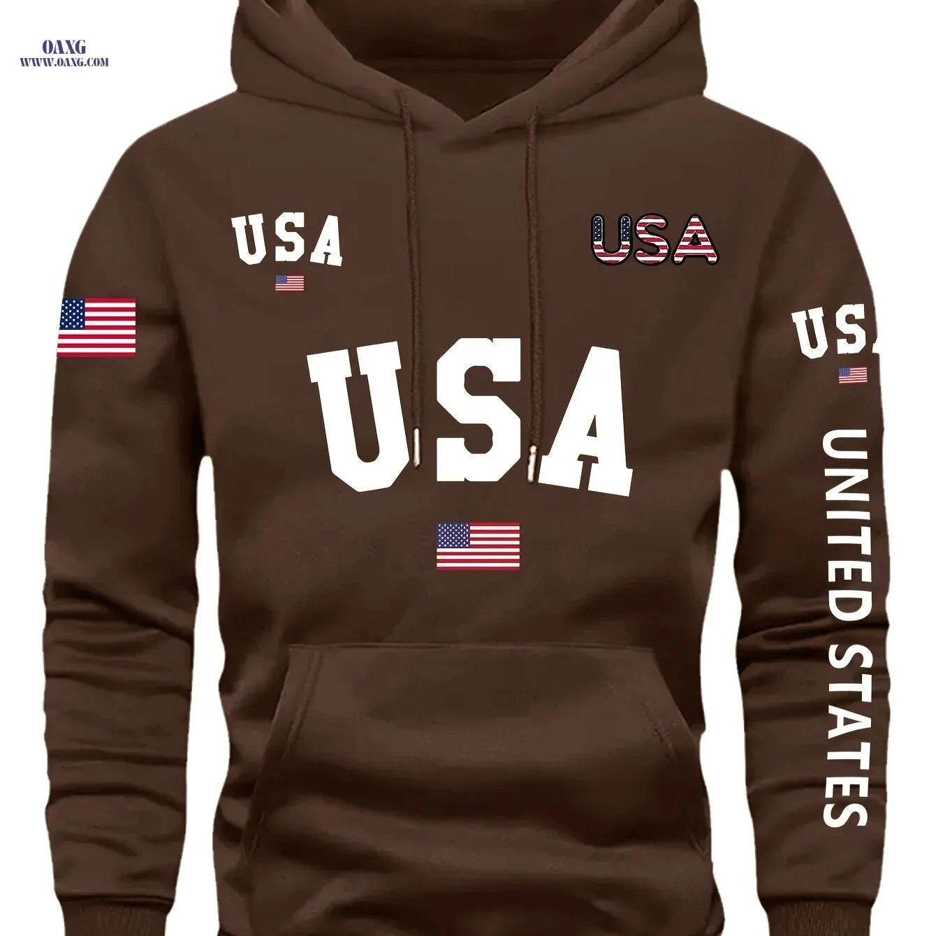 Trendy Men's Fleece-Lined Hoodie - Casual Pullover with Pocket   OAXG 