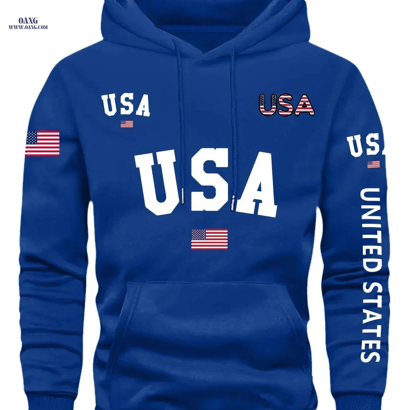 Trendy Men's Fleece-Lined Hoodie - Casual Pullover with Pocket   OAXG 