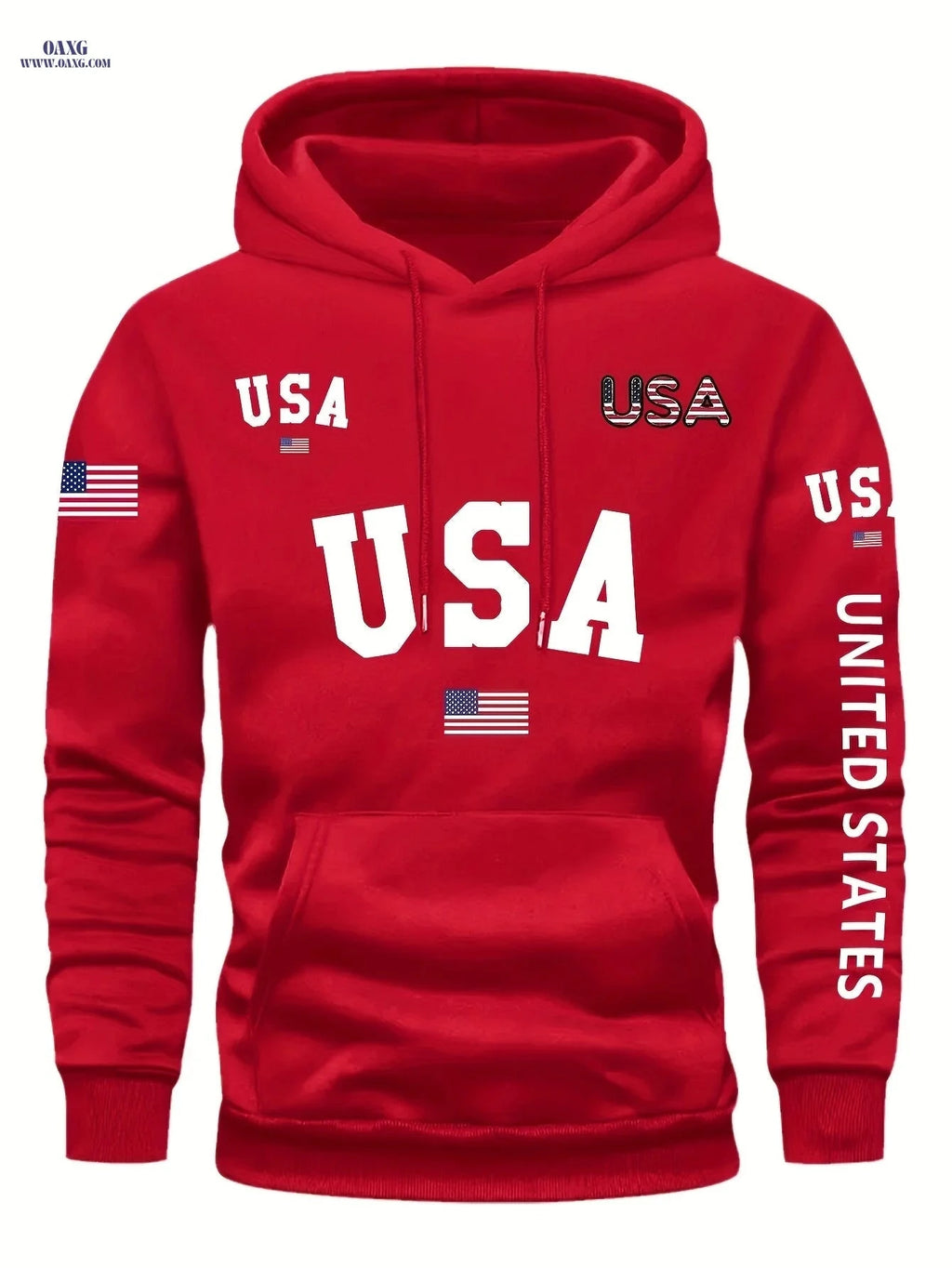 Trendy Men's Fleece-Lined Hoodie - Casual Pullover with Pocket   OAXG 