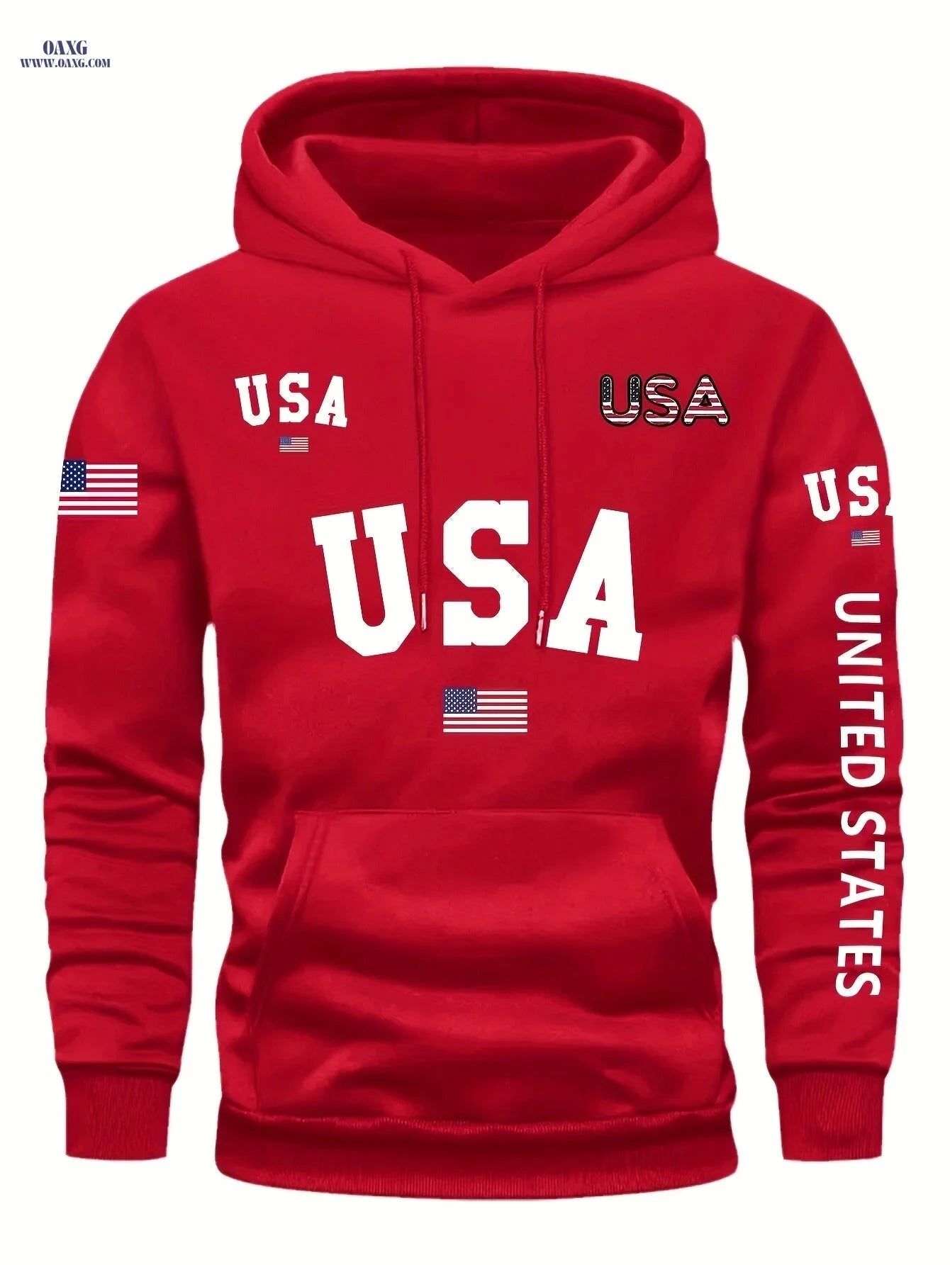 Trendy Men's Fleece-Lined Hoodie - Casual Pullover with Pocket   OAXG 