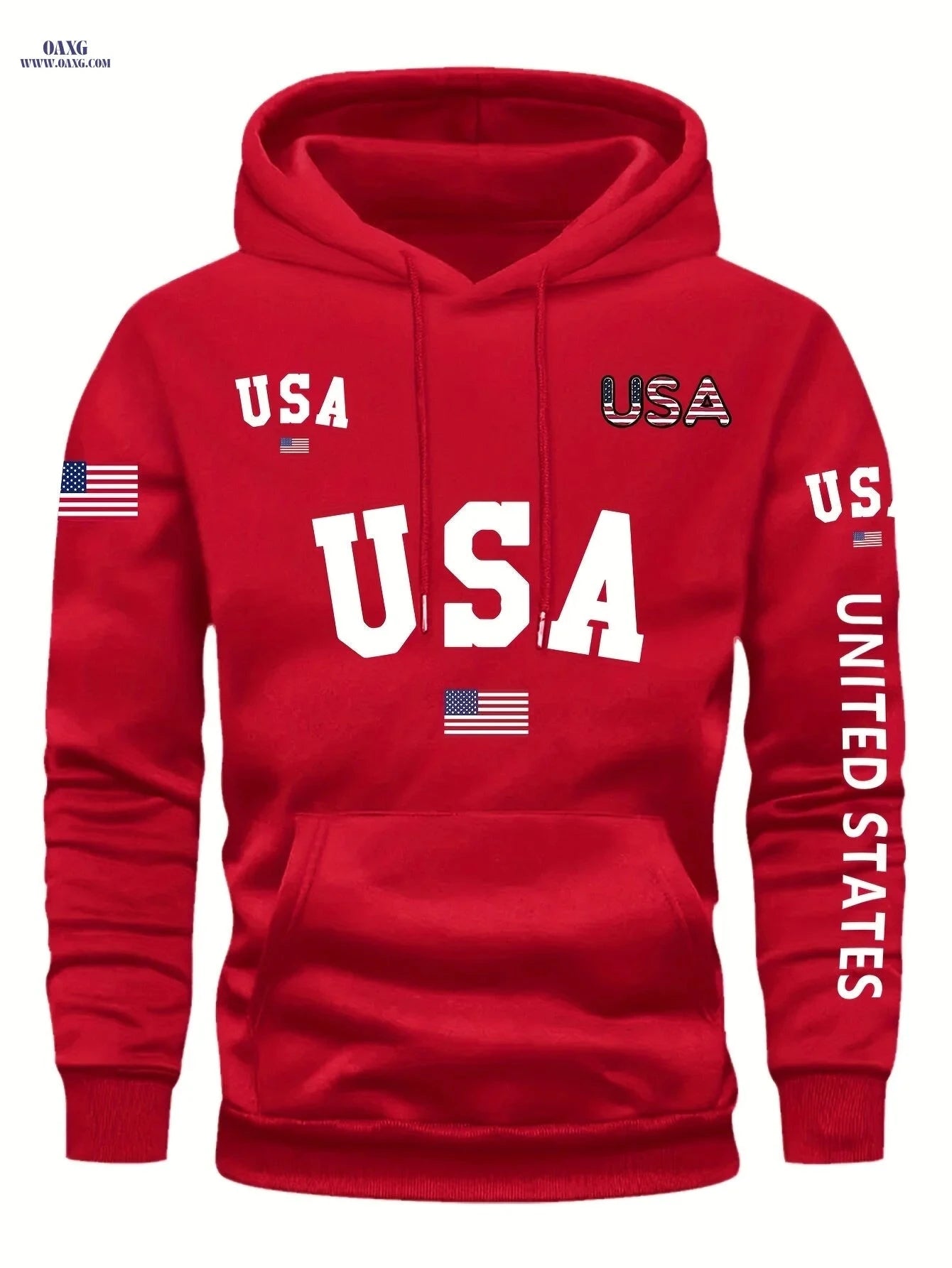 Trendy Men's Fleece-Lined Hoodie - Casual Pullover with Pocket   OAXG 