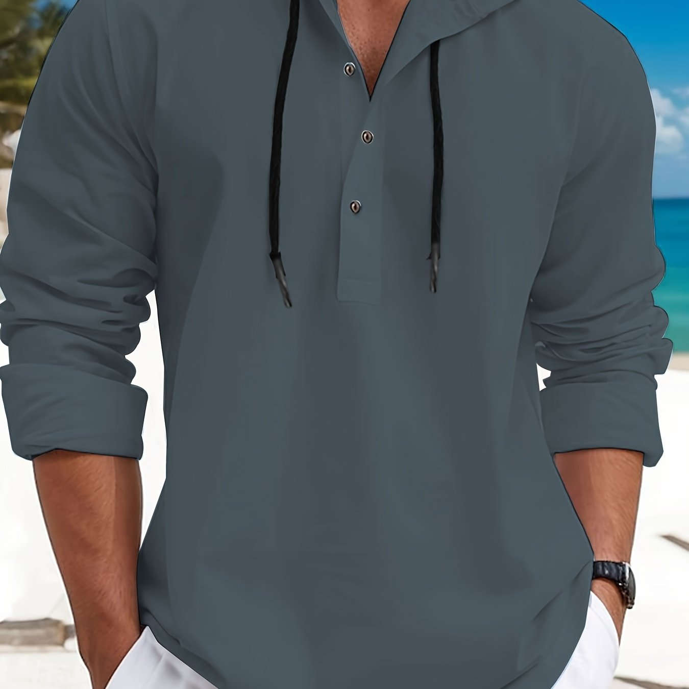 Trendy Men's Hoodie - Stylish Streetwear for Spring and Autumn   OAXG 