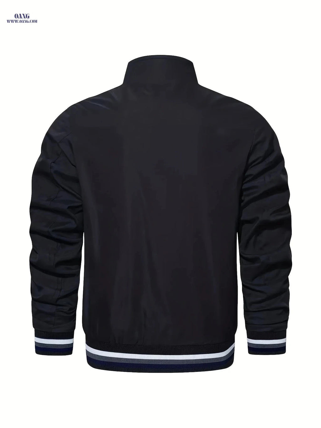 Trendy Men’s Lightweight Stand-Collar Cardigan Jacket for Fall   OAXG 
