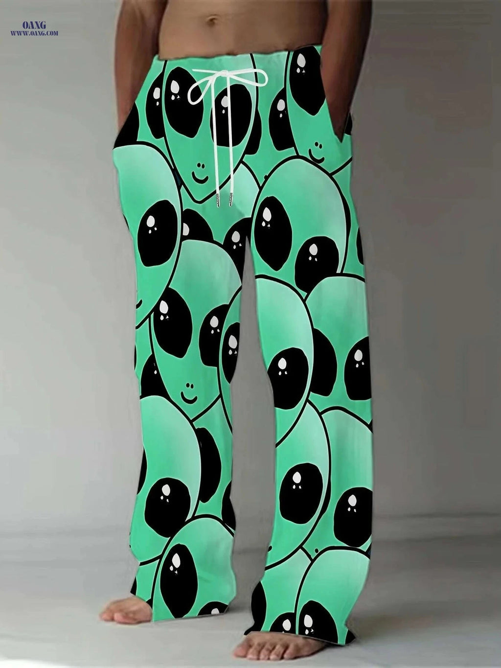 Trendy Men's Loose Straight-Leg Pants - Casual Vintage Style   OAXG Style2 / M