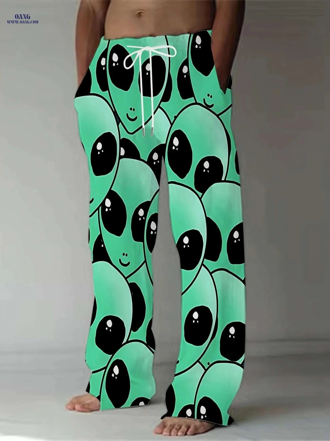 Trendy Men's Loose Straight-Leg Pants - Casual Vintage Style   OAXG Style2 / M