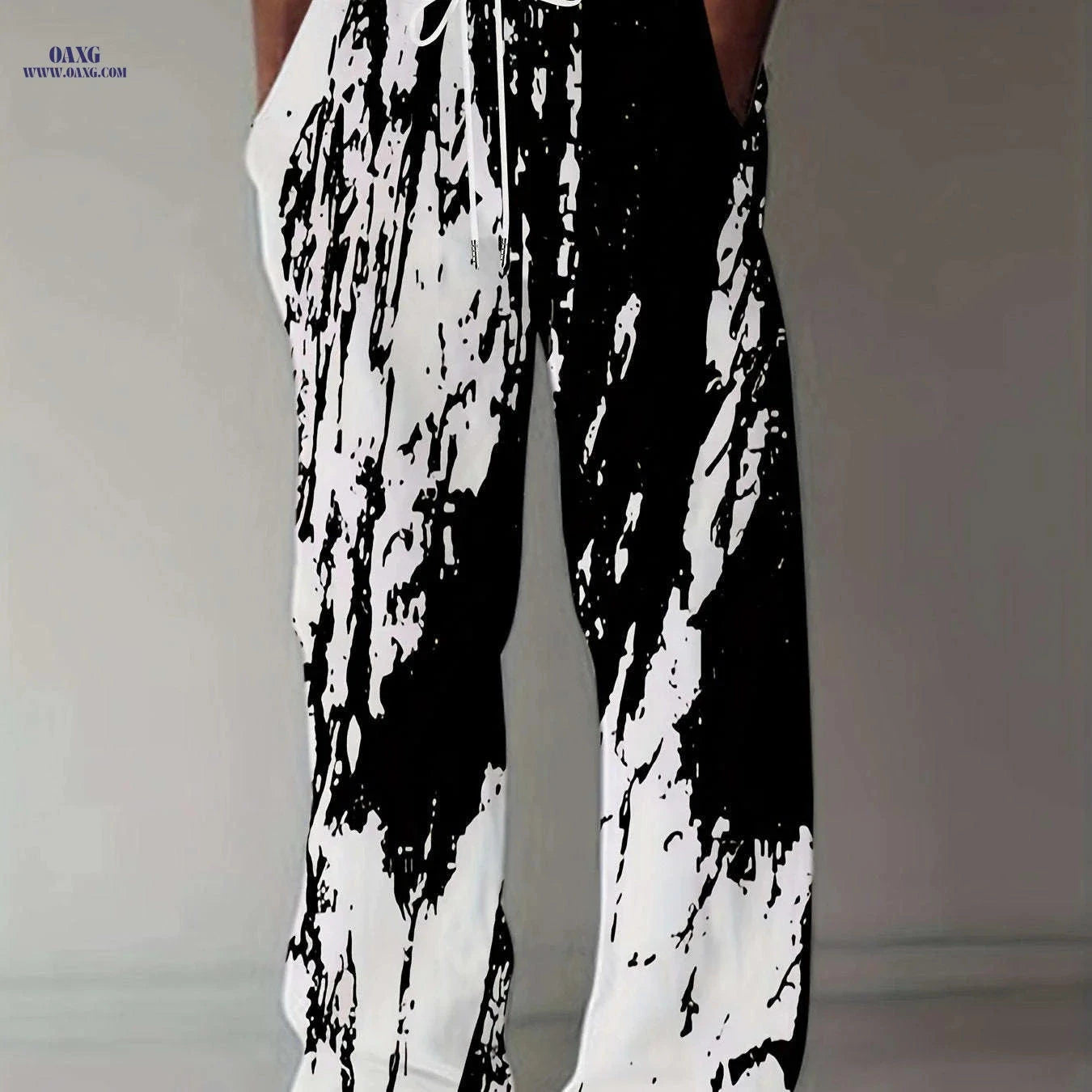Trendy Men's Loose Straight Pants - Casual All-Season Comfort   OAXG 
