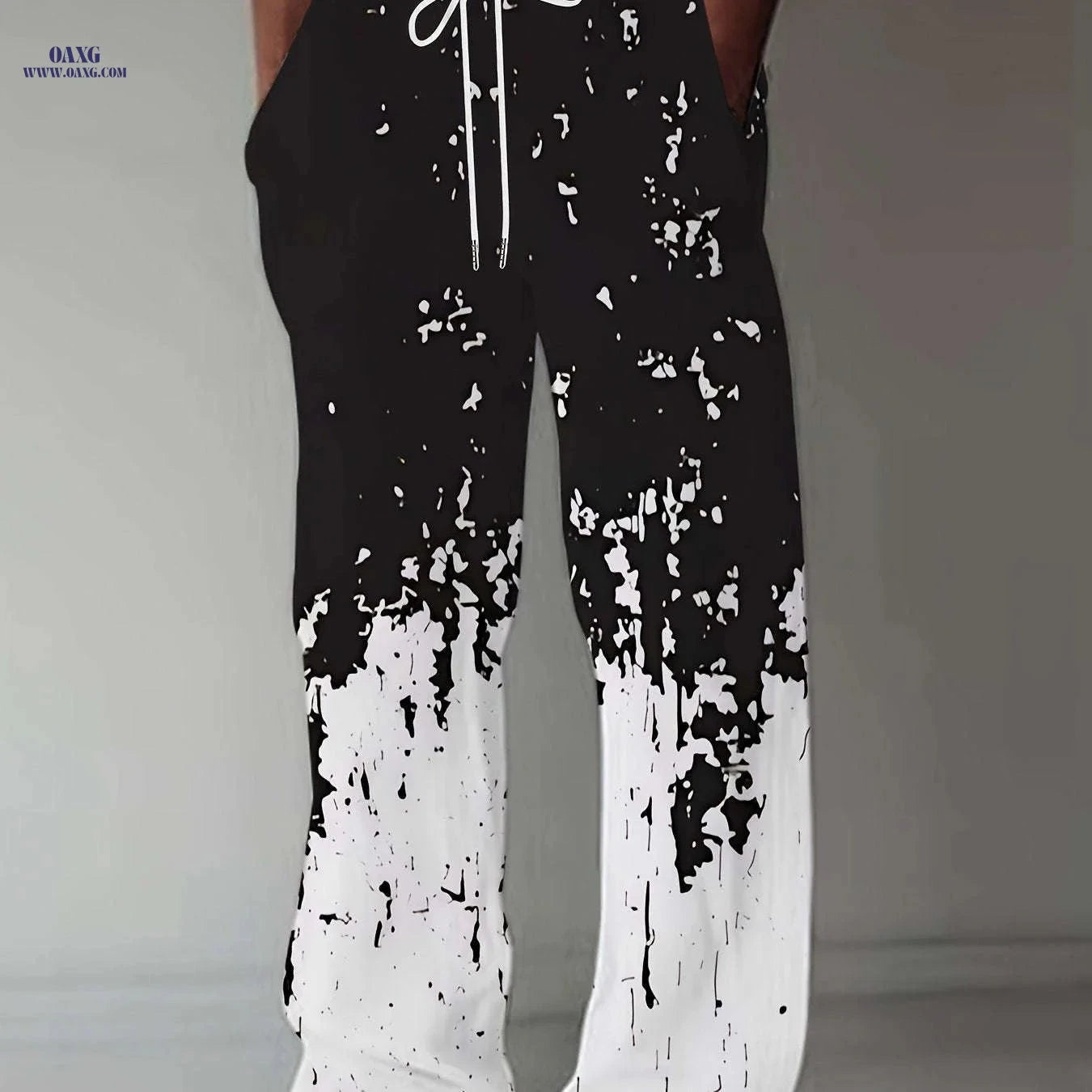 Trendy Men's Loose Straight Pants - Casual All-Season Comfort   OAXG 