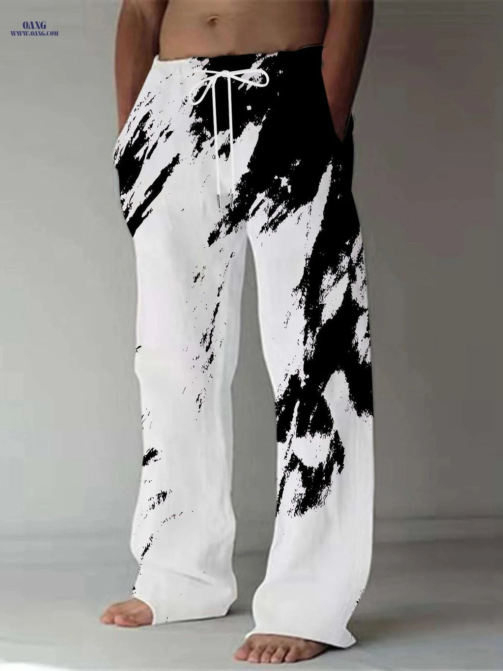 Trendy Men's Loose Straight Pants - Casual All-Season Comfort   OAXG Mixed Color / FR M