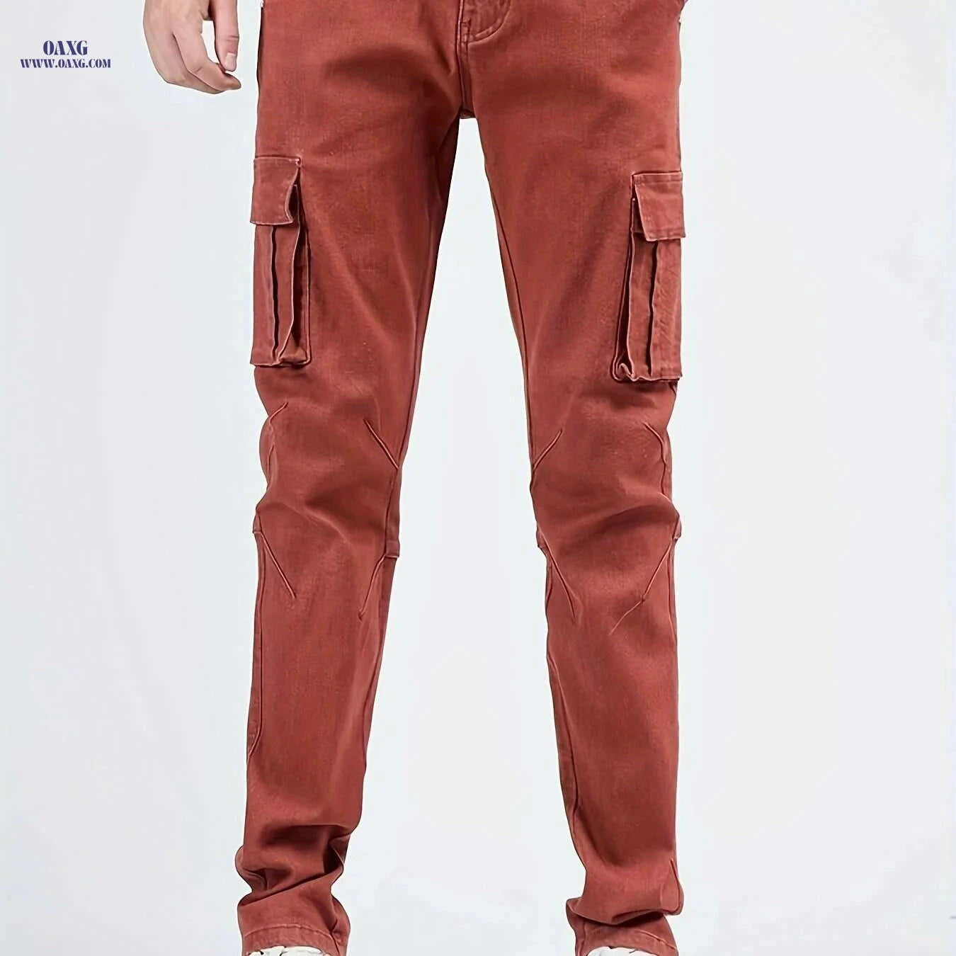Trendy Men's Skinny Jeans - Comfortable Cotton, Solid Color Style   OAXG Black / S