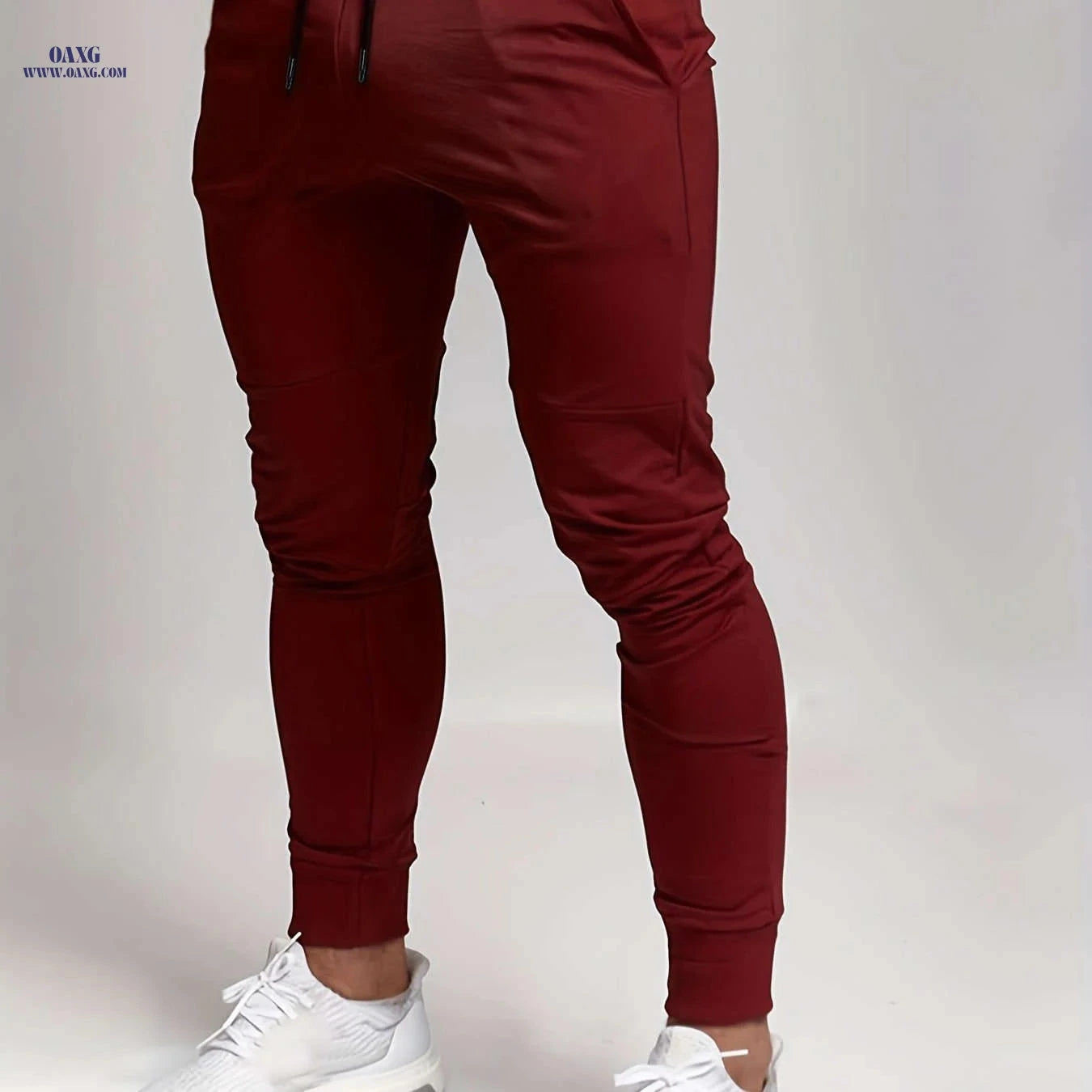 Trendy Men's Slim Fit Sports Pants - Solid Color Casual Leggings   OAXG 