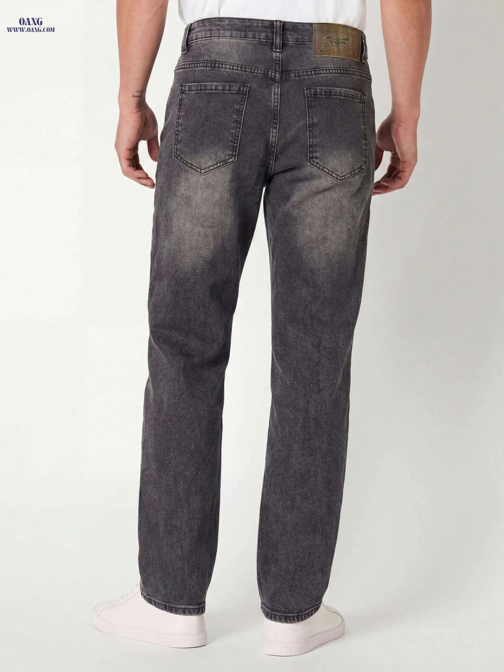Trendy Men's Slim-Fit Stretch Denim Jeans - Casual All-Season Style   OAXG 