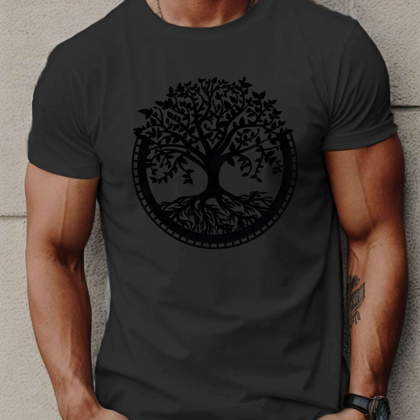 trendy-men-s-tree-print-t-shirt-lightweight-breathable-casual-tee-oaxg-GFz