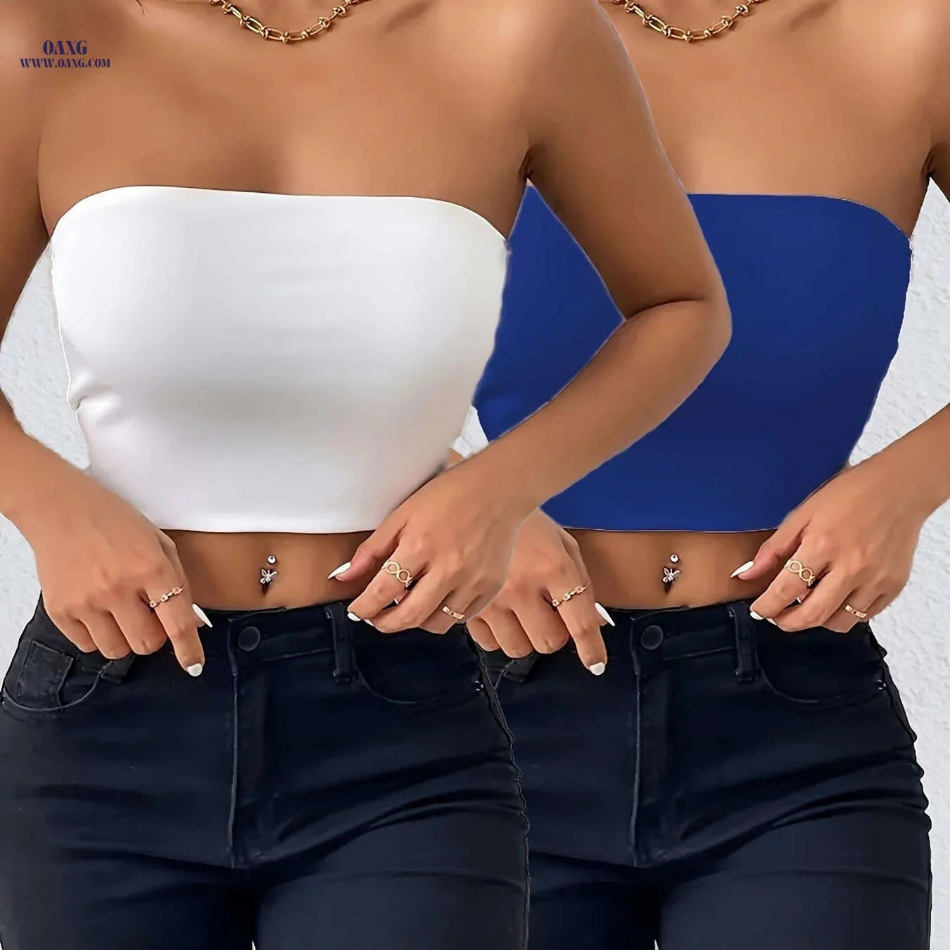Trendy Women's Two-Piece Urban Set - Sexy Off-Shoulder Design   OAXG 