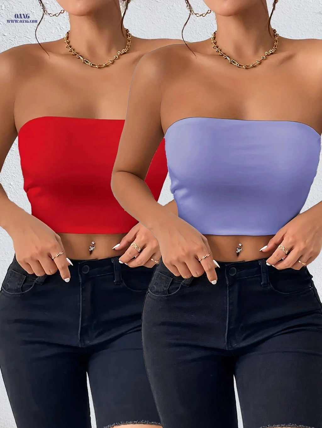 Trendy Women's Two-Piece Urban Set - Sexy Off-Shoulder Design   OAXG Mixed Color / S