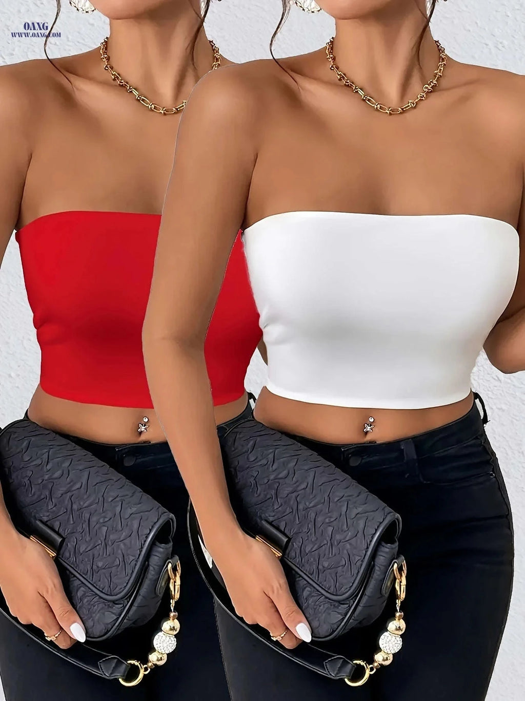 Trendy Women's Two-Piece Urban Set - Sexy Off-Shoulder Design   OAXG Mixed Color / S