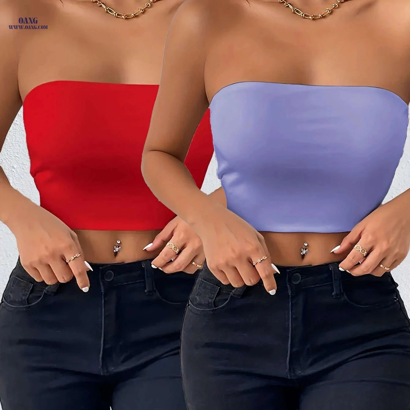 Trendy Women's Two-Piece Urban Set - Sexy Off-Shoulder Design   OAXG Mixed Color / S