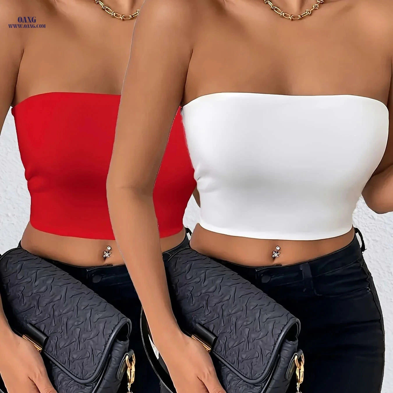 Trendy Women's Two-Piece Urban Set - Sexy Off-Shoulder Design   OAXG 