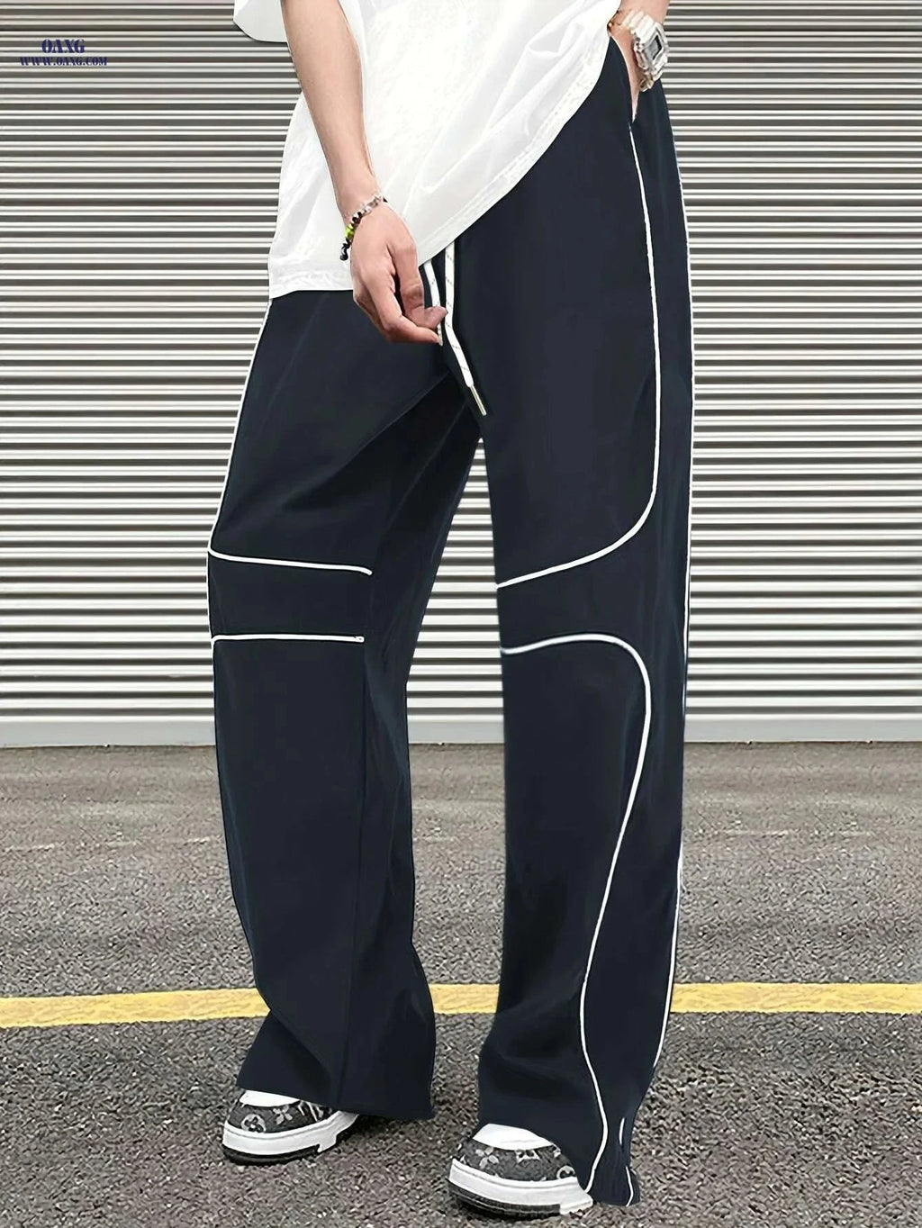 Twisted Cute Loose Men’s Hip Hop Sports Pants - Summer Street Style   OAXG Black / S