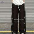 Twisted Cute Loose Men’s Hip Hop Sports Pants - Summer Street Style   OAXG Black / S