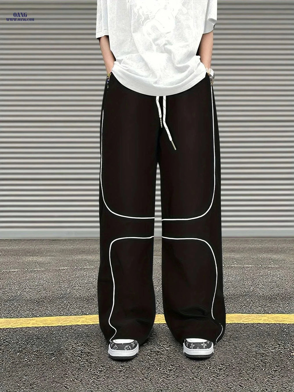 Twisted Cute Loose Men’s Hip Hop Sports Pants - Summer Street Style   OAXG Black / S