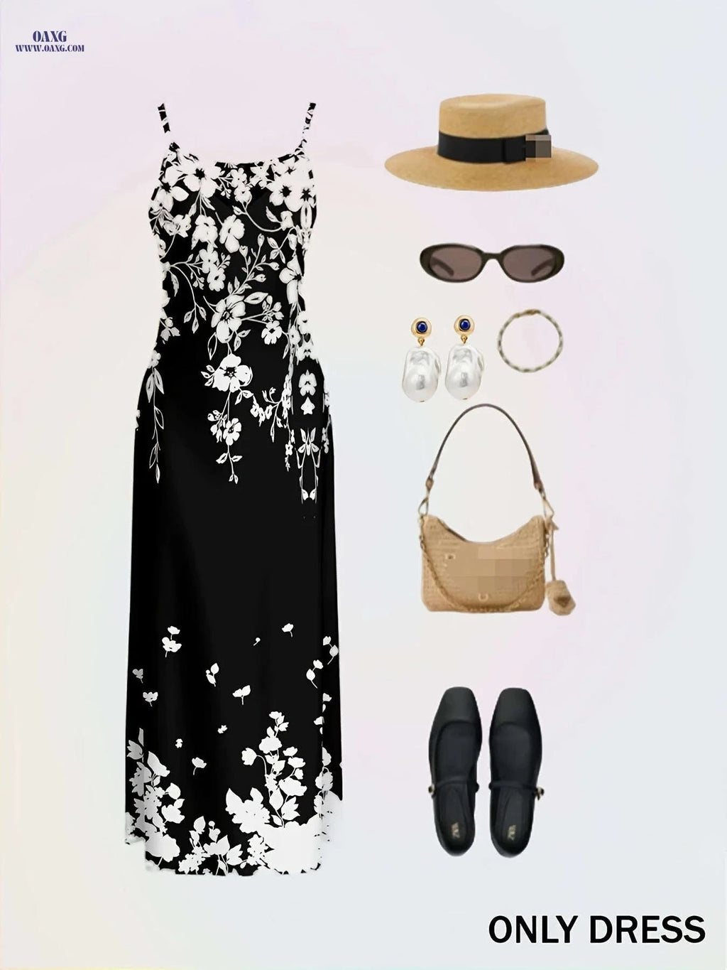 Vacation Direction Floral Slip Dress - Summer Lightweight Style   OAXG 