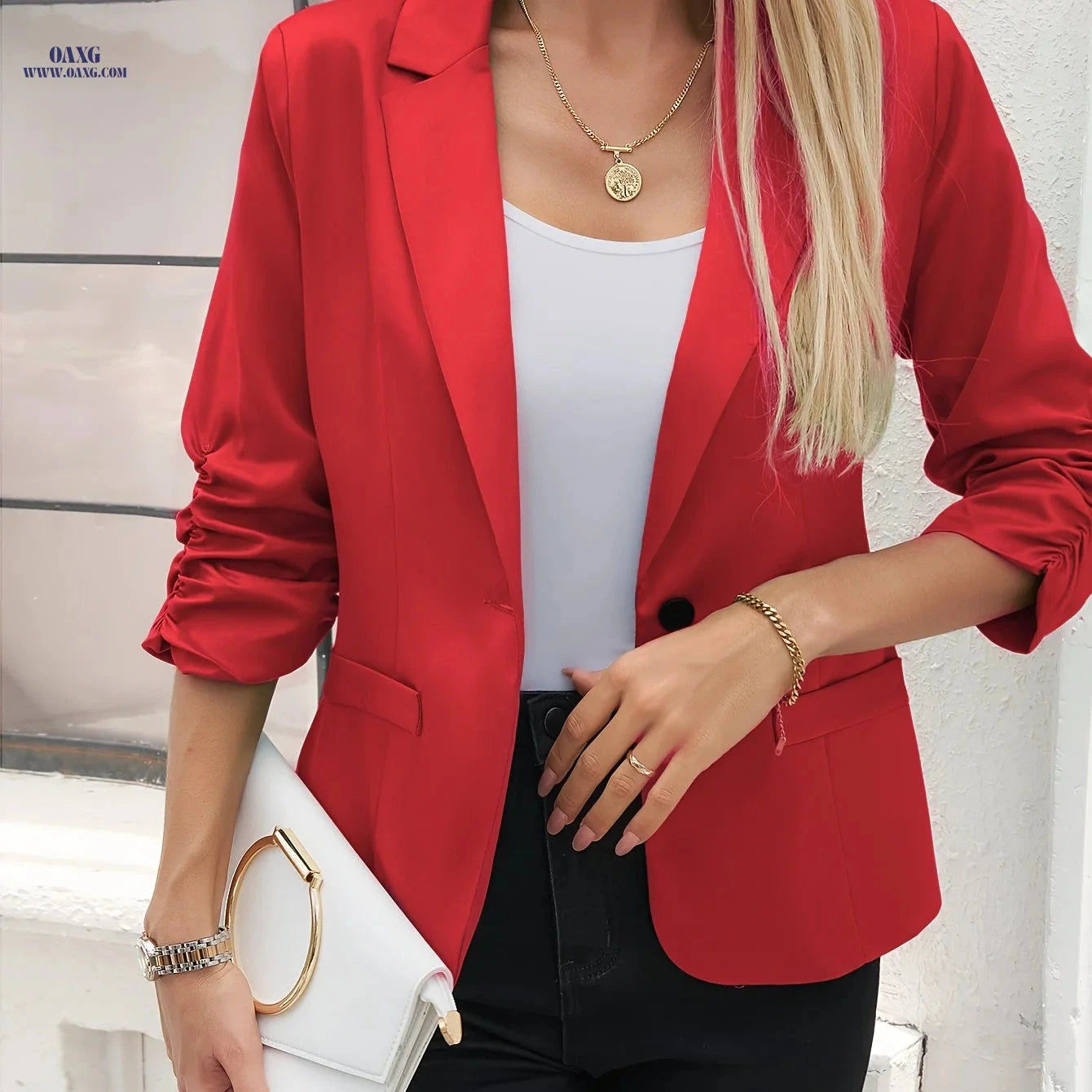 Versatile Casual Blazer - Spring & Autumn Fashion Essential for All   OAXG 
