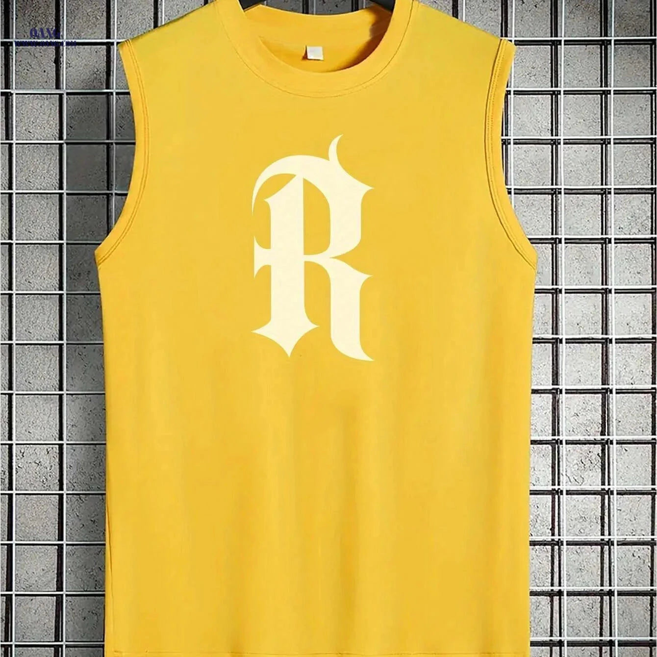 Vibrant Yellow Sleeveless Tank Top - Casual Summer Style for Teens   OAXG 