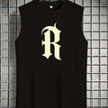 Vibrant Yellow Sleeveless Tank Top - Casual Summer Style for Teens   OAXG Black / S