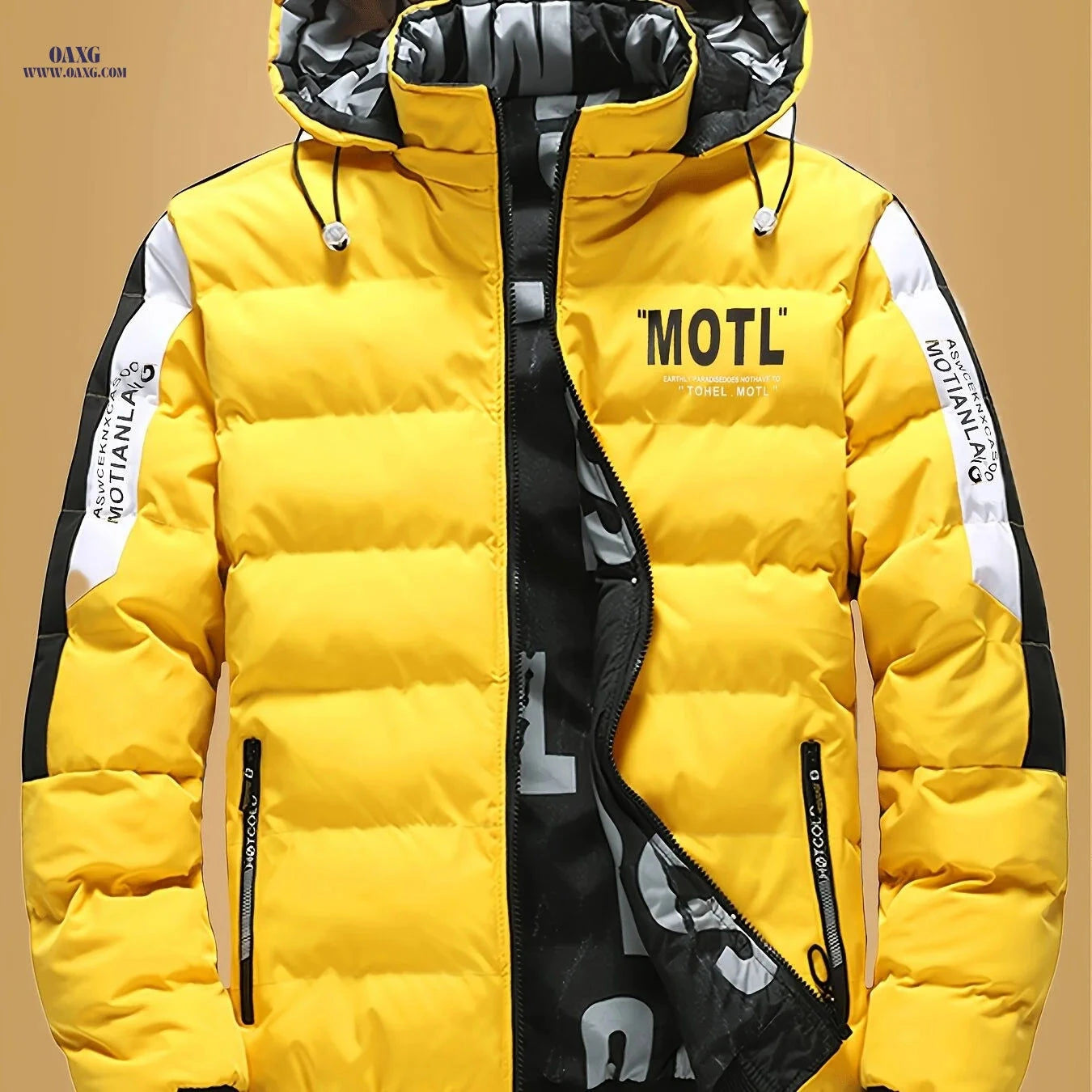Villa Water Men's Winter Coat - Double-Sided, Removable Hood Jacket   OAXG 