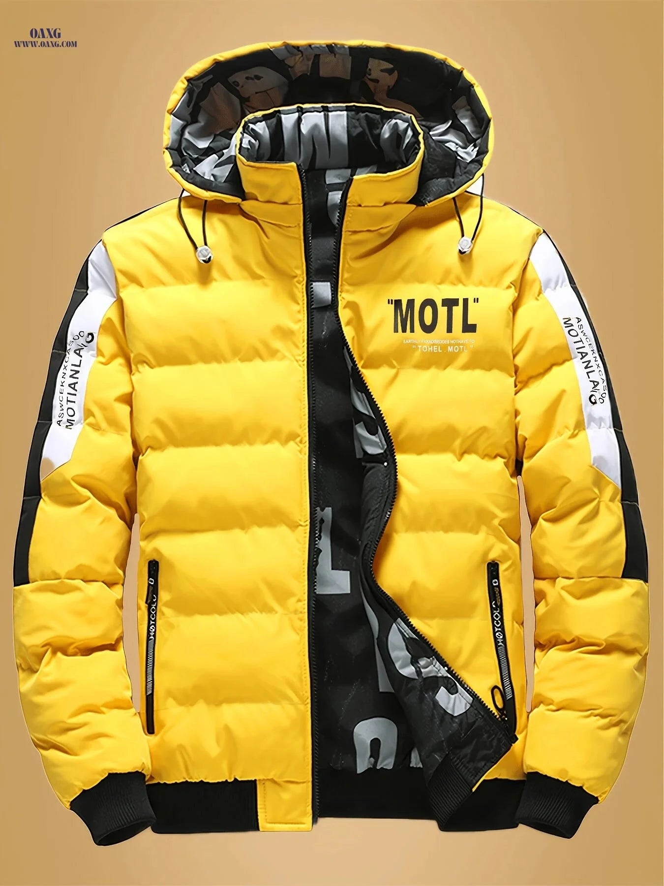 Villa Water Men's Winter Coat - Double-Sided, Removable Hood Jacket   OAXG 