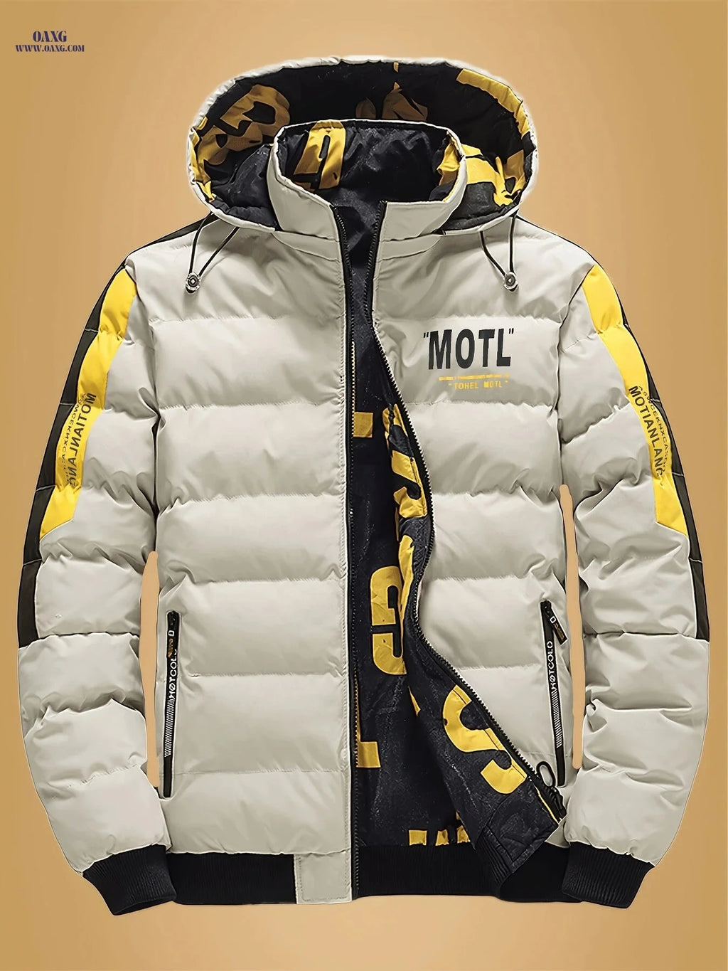 Villa Water Men's Winter Coat - Double-Sided, Removable Hood Jacket   OAXG 