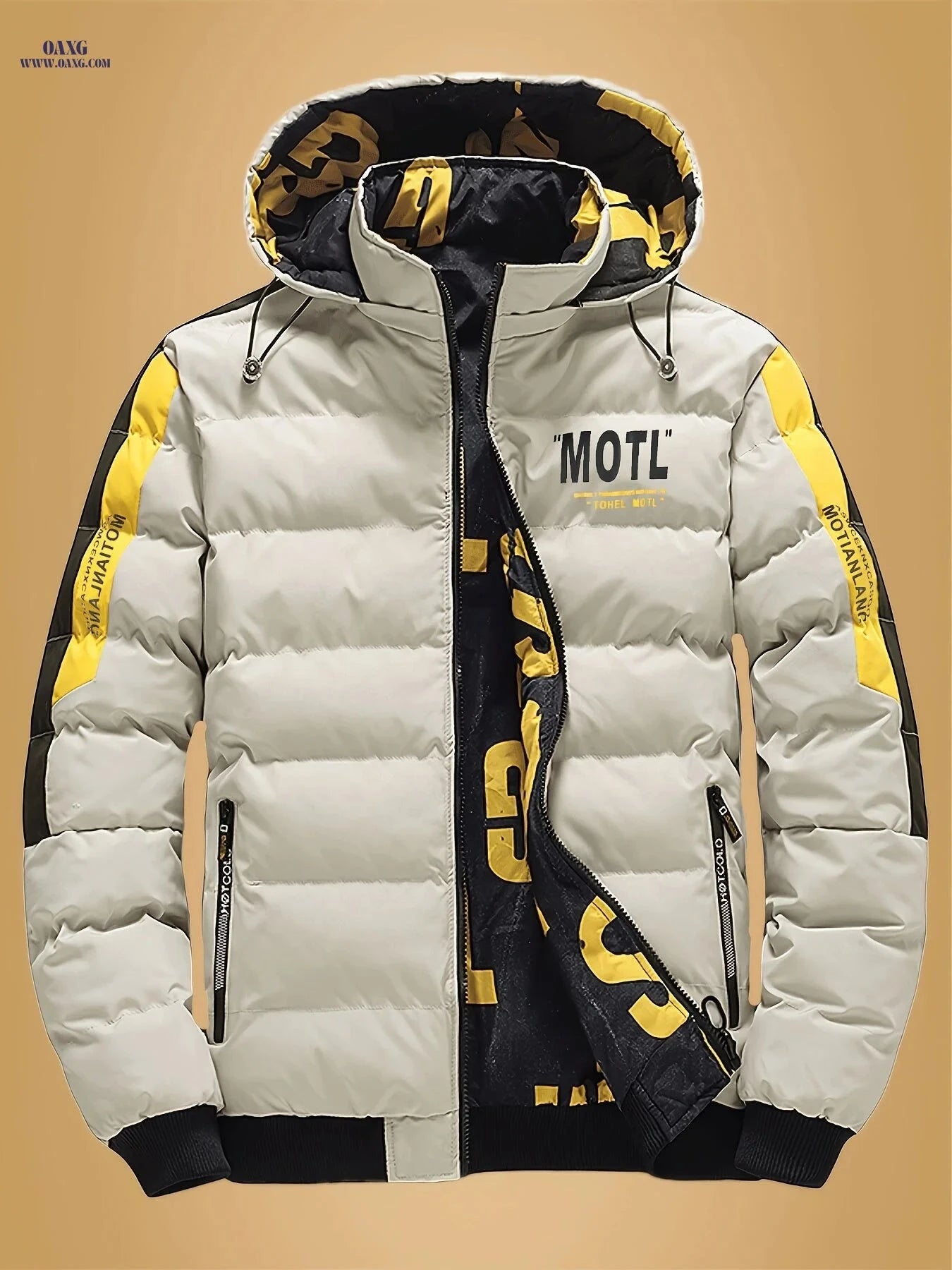 Villa Water Men's Winter Coat - Double-Sided, Removable Hood Jacket   OAXG 