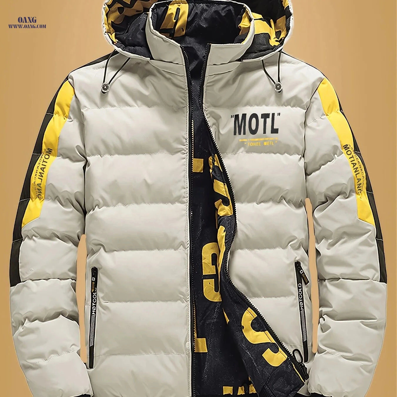 Villa Water Men's Winter Coat - Double-Sided, Removable Hood Jacket   OAXG 
