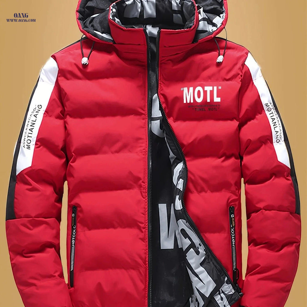 Villa Water Men's Winter Coat - Double-Sided, Removable Hood Jacket   OAXG Yellow / FR XS