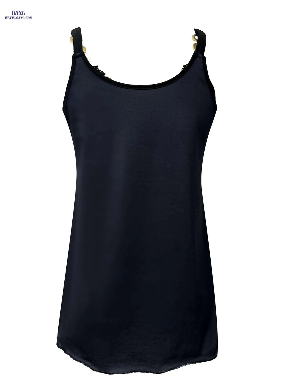 Vintage American Flag Tank Top - Women's Sleeveless Casual Lace Trim   OAXG 