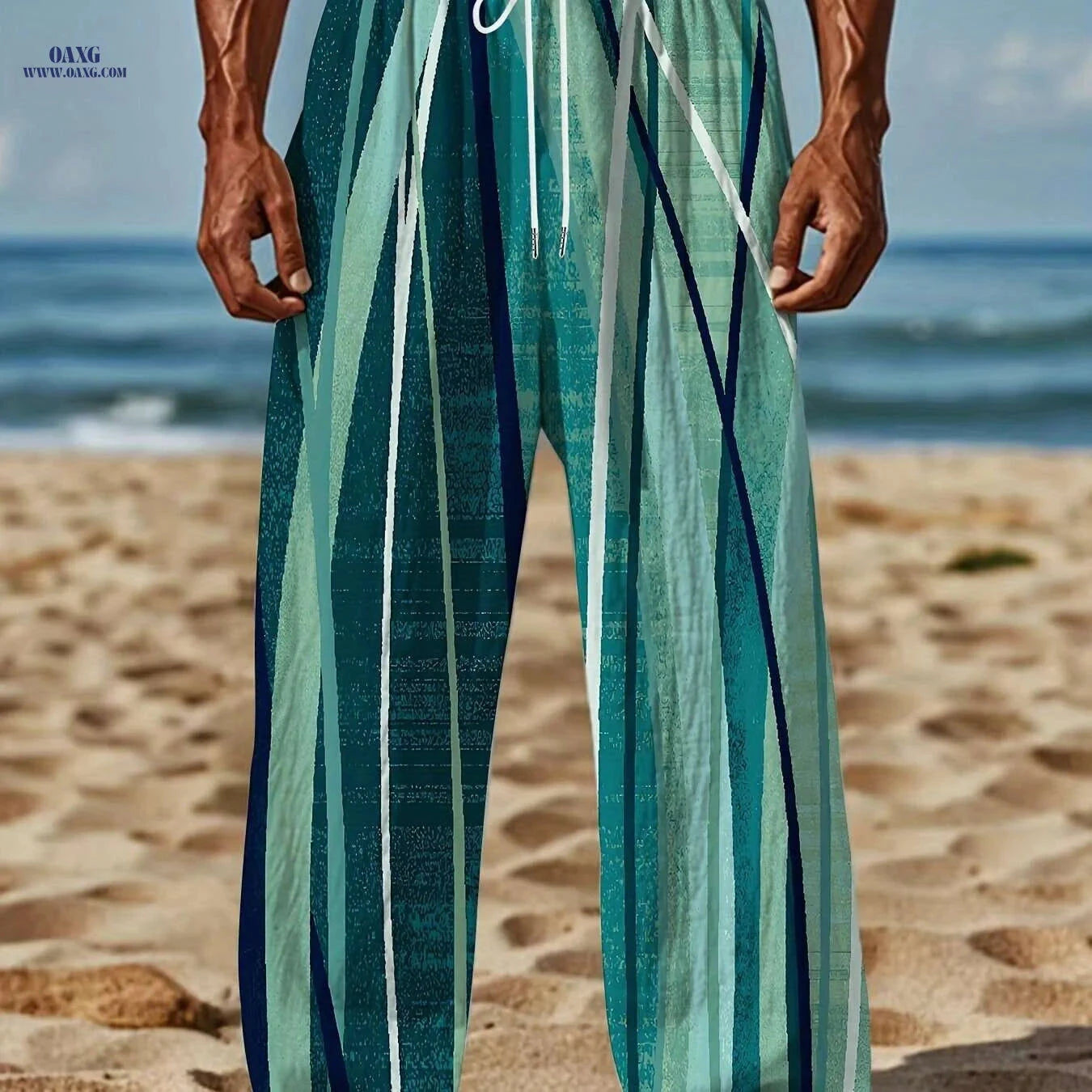 Vintage-Inspired Loose-Fit Pants - Lightweight Summer Trousers for All   OAXG Style3 / M